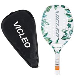VICLEO 12K Fibra De Carbono + Glassfiber raquetes de tênis de praia High-end Raquete Tênis Feminino Masculino Com Overgrip B10 B22 - Image 1