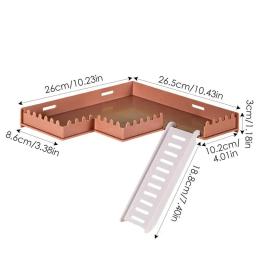 Plataforma PVC Gaiola para Hamster, Playground Stand, Pet Shop, Pequeno Animal, Decoração de Terrário, Hamsters, ouriços - Image 6
