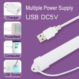 Luz de mesa lâmpada de leitura magnética usb dormitório led iluminação noturna tubo proteção para os olhos armário espelho estudante escritório mesa estudo - Image 3