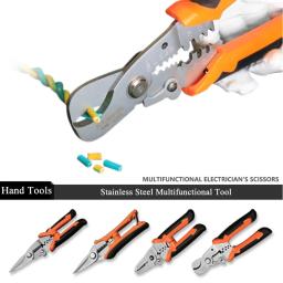 Alicate eletricista profissional, Ferramenta Stripper Wire, Cortadores de fio, Multitool Copper Pipe Crimping Alicate, Ferramentas manuais - Image 3