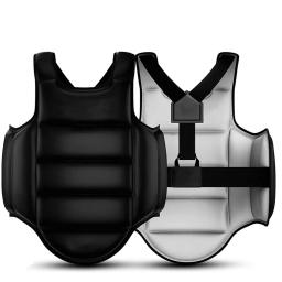 Boxe karate peito guarda colete mma kickboxing corpo volta protetor artes marciais wtf taekwondo equipamentos muay thai homens crianças - Image 3