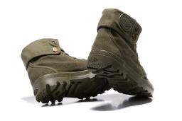Original paládio pallabrouse verde tênis virar das mulheres dos homens workwear tornozelo botas de lona sapatos casuais sapatos caminhada Eur39-45 - Image 3
