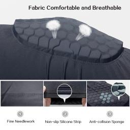 1pc esportes segurança joelheira anti-colisão ventilação vôlei basquete joelheira meias de compressão joelho favo de mel envolve cinta - Image 3