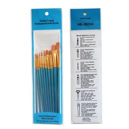 Conjunto de pincéis de aquarela para pintura, conjunto de pincéis de vários formatos, ponta afiada de nylon para pintura, kit de pintura com 10 peças - Image 6