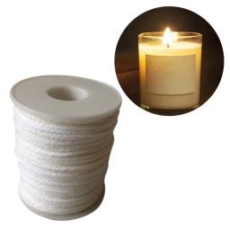 Algodão Braid Vela Pavio Núcleo, não-tóxico, carretel ambiental, lâmpadas de óleo DIY, vela artesanal fazendo suprimentos, 60m - Image 1