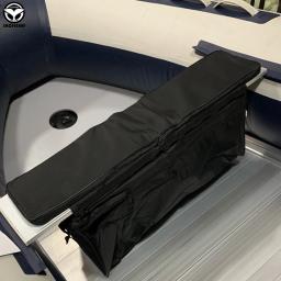 Nova 420d revestido oxford barco inflável assento saco de armazenamento com acolchoado assento almofada para pesca canoa/pvc caiaque/assalto aveia/remo - Image 3