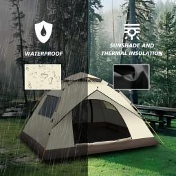 Barraca de acampamento dobrável ao ar livre portátil à prova dwaterproof água automática fácil configuração tenda para acampamento praia piquenique churrasco - Image 2