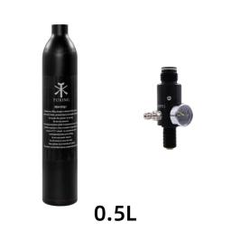 TUXING-Cilindro De Alumínio Tanque HPA De Alta Pressão, Garrafa De Ar Com Regulador De Válvula, HPA, 3000Psi, 200Bar, 0.5L, M18 x 1.5, M18 x 1.5, M18 x 1.5 - Image 1