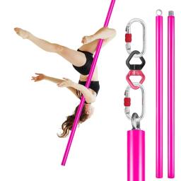 2m de poste voador aéreo suspensão portátil tubo de fitness suspenso rotativo de aço de silicone poste de dança equipamento de ginásio bar doméstico - Image 1