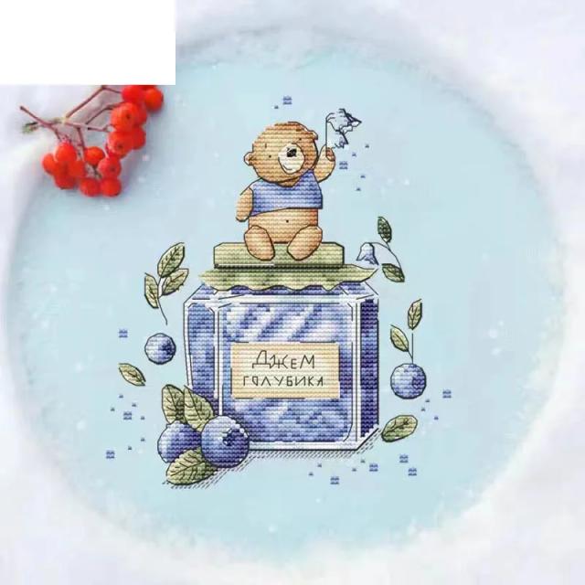 Kit Completo de Bordado em Ponto Cruz com Conjuntos de Pinturas e Artesanato - 14CT e 18CT, 7157
