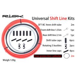 Risco bicicleta shift engrenagem desviador kits de freio fio tubo linha mangueira cabo básico habitação grupo para mtb bicicleta estrada ciclismo peças - Image 4