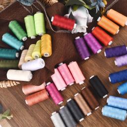 Kits De Linhas De Costura De Poliéster, Linha De Bobina De Bordado, Artesanato DIY Máquina De Costura, 380 400 jardas por carretéis, 6 12Pcs - Image 3