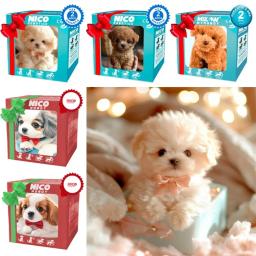 Novo robô de pelúcia filhote de cachorro interativo andando filhote de cachorro brinquedo de pelúcia latido cauda balançando filhote de cachorro simulado chilren - Image 2