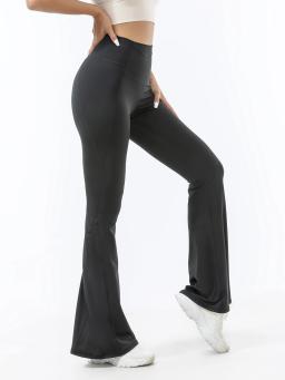Calça de Yoga Perna Larga para Mulheres, Cintura Alta, Lift Hip, Esportes Nus, Casual Running Loose Flared Pants, Novo, 2022 - Image 5