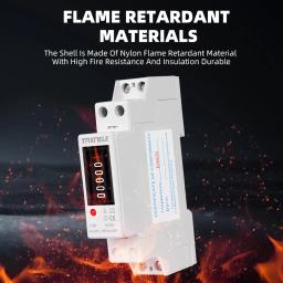 18mm monofásico 1p 2 fios wattímetro digital consumo de energia medidor de energia analógico kwh ac 230v 50hz lcd elétrico montagem em trilho din - Image 4