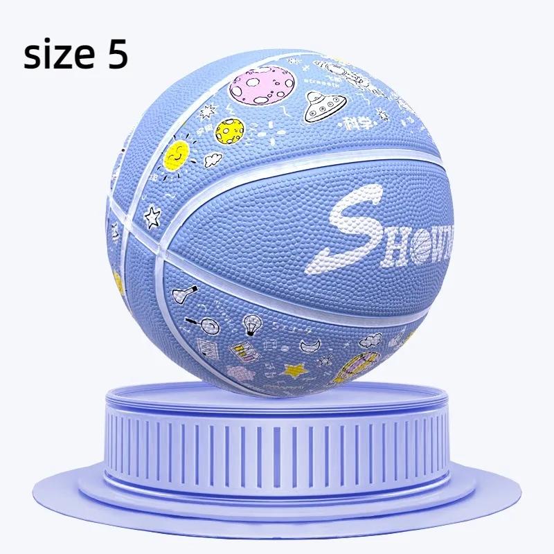 Basquete antiderrapante à prova de explosão para adolescentes e adultos, bola de jogo, interior e exterior, treinamento em grupo, PU, tamanho 5 e 7 - Image 1