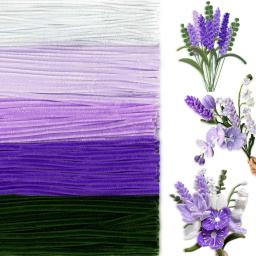 Chenille Hastes, Suprimentos Artesanais, Massa para DIY Arte e Artesanato Projetos, Presente Criativo, 12 em, 500 PCs, 600 PCs - Image 3