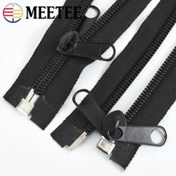 Meetee 10 #   Zíperes de nylon de 80-300cm, zíper longo aberto, grande fechamento de costura, zíper para tenda, jaqueta de alfaiate, decoração, acessório de zíper - Image 1