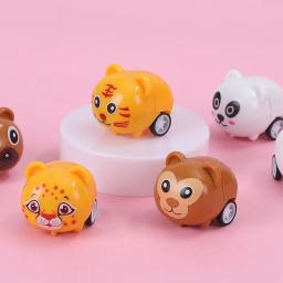 12pcs Bonito Animal Puxar Carro Crianças Aniversário Festa Favor Brinquedos Baby Shower Guest Presente Lembrança Meninos Menina Giveaway Pinata Fillers - Image 4