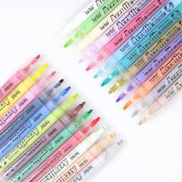 Impermeável permanente tinta acrílica canetas marcador, canetas acrílicas, rocha, pedra, cerâmica, vidro, canecas, madeira, bricolage, 24 cores - Image 3