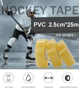 Limpar PVC Hockey Tape para Ice Hockey Socks, Caneleiras, Shin Pad, Acessórios Esportivos - Image 2