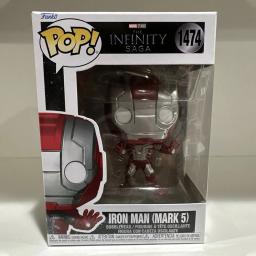 Pop! Marvel Homem de Ferro (Marca 5) Figuras de Ação Funko Pop # 1474 modelo brinquedos colecionáveis bobblehead vinil figura boneca presentes - Image 3