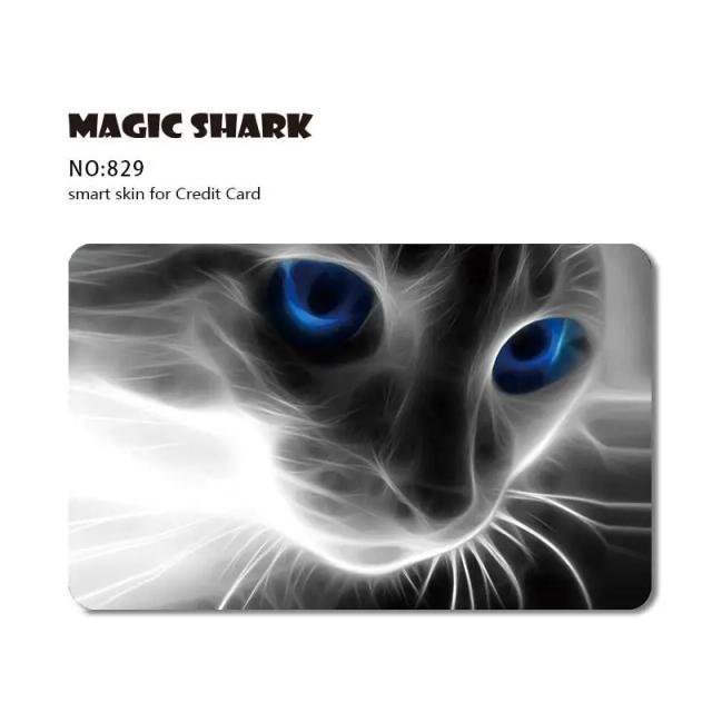 Adesivo de Filme Matte PVC para Cartões de Crédito - Estampas de Anime, Animais, Aviões, Carros, Flores e Zumbis em Vários Tamanhos, Sem Chip