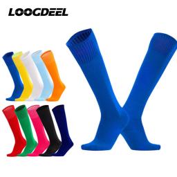 Loogdeel-Meias de futebol para crianças e adultos, futebol, esportes, rugby, meias, over knee, alta, voleibol, beisebol, meias longas - Image 1