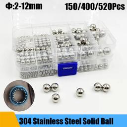 304 bola de aço inoxidável de alta precisão rolamento bola pequena suave sólida grânulo redondo diâmetro 2mm-12mm mtb criança bicicleta scooter - Image 1