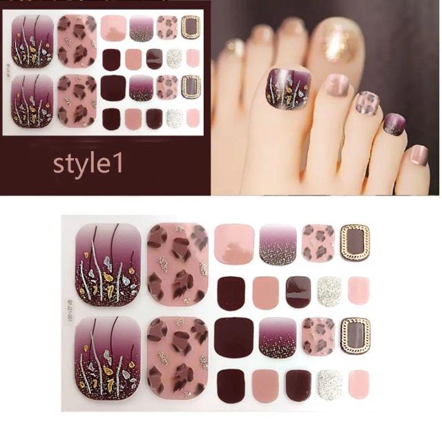 Adesivos Impermeáveis de Arte para Unhas Femininas: Estilo Fresco, Efeito 3D e Cobertura Completa