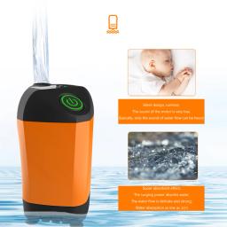 Bomba de chuveiro elétrica portátil Chuveiro de acampamento ao ar livre com display digital Bomba impermeável IPX7 para caminhadas e viagens, 4800mAh - Image 4