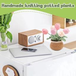 Buddur kit de tricô de crochê com fio de algodão e instruções para tecelagem de tecido diy pacote de materiais não acabados - Image 6
