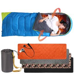 Outdoor USB Aquecimento Sleeping Mat, Temperatura ajustável, Almofada aquecida elétrica para barraca de acampamento, 5 zonas de aquecimento, 198*60mm - Image 1