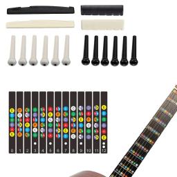 Miwayer 45/72PCS Guitar Tool Kit para Set Up, Guitar Reparação Manutenção Tool Kit com cordas de guitarra/Ponte/Pinos Acessórios - Image 5