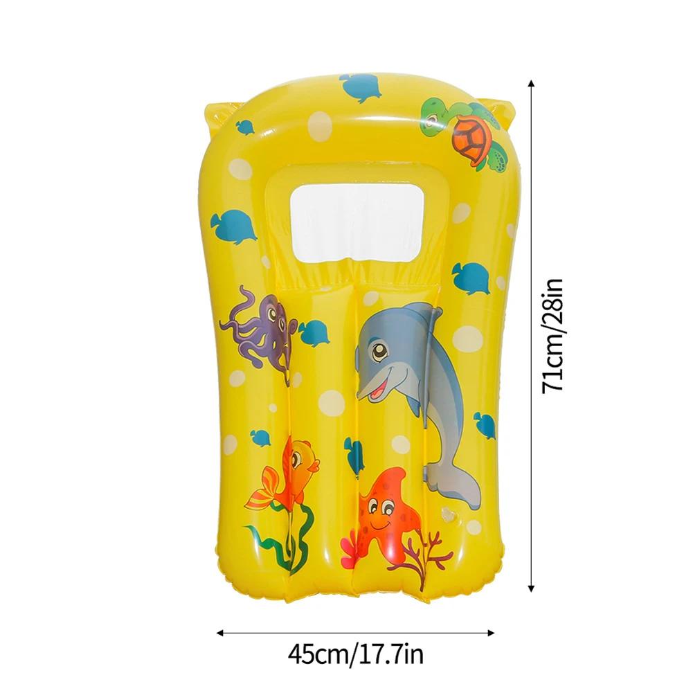 Prancha flutuante inflável infantil, colchão de natação em PVC, espessamento Blow Up Lounge Chair, à prova de vazamento para crianças - Image 1