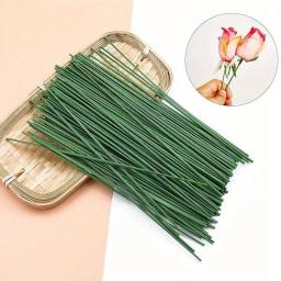 Premium Seda folha verde hastes com fio de ferro, perfeito para DIY arranjos de flores, Home Decoração De Natal, Flores Artificiais, 20 pcs - Image 1