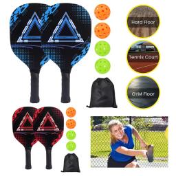 Pickle Ball Paddle Set 1 Bolsa de transporte portátil Pickleball Paddles Raquetes de pickleball com 2 pás 4 bolas de pickleball para iniciantes - Image 1