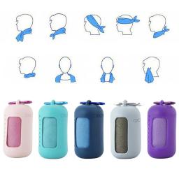 Toalha de microfibra de secagem rápida, saco de silicone, portátil, para esportes, corrida, ao ar livre, camping, fitness, academia, ioga, praia, viagem - Image 5