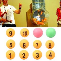 12PCS Cor Número Tênis De Mesa Profissional Ping-Pong Bola Numerada Beer Pong Raffle Ball Para Jogos De Treinamento De Tênis De Mesa 40MM - Image 3