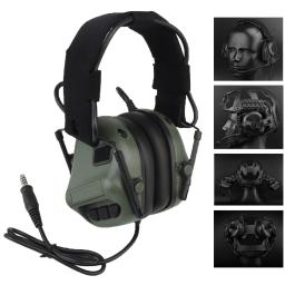 Gen5 Tactical Militar Headset, Tiro Redução de Ruído, Capacete montado na cabeça, 2 em 1 Auscultadores, Airsoft Hunting Equipment - Image 1