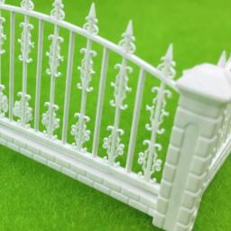 Miniatura Quintal Trilhos Cerca Do Jardim, DIY Dioramas Jardim, Ho Trem Ferroviário, Material De Layout De Cena, Modelo Em Escala 1:100-200 - Image 2