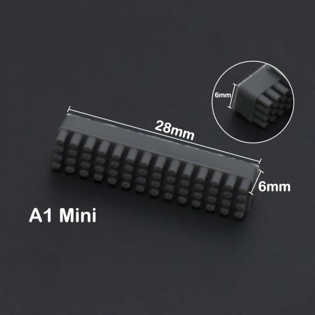 Bambu Lab A1 Mini: Escova de Silicone e Bocal Limpador para Impressoras 3D com Hotbed Montado