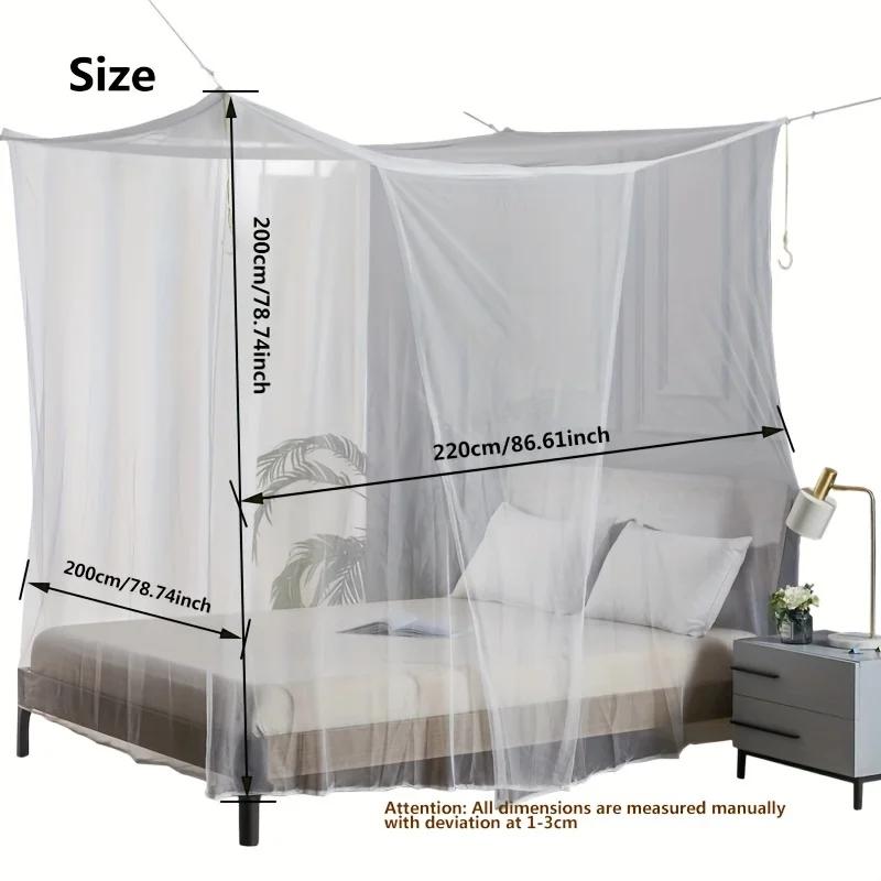 Grande Branco Outdoor Camping Mosquito Net, à prova de insetos, protetor, respirável e portátil Quarto, Rede e Tenda Uso - Image 1