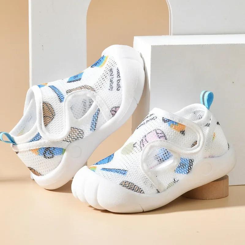 Tênis de rede antiderrapante com sola macia para bebês, sapatos clássicos para bebês, meninos e meninas recém-nascidos, primeiros caminhantes - Image 1