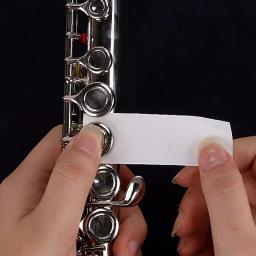Papel de limpeza do saxofone portátil, papel anti-pegajoso, ferramentas de limpeza do instrumento do vento, almofada do saxofone, 100 folhas - Image 6