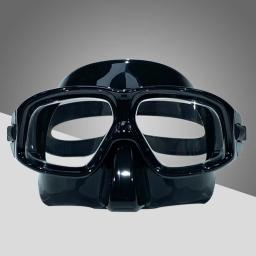 QYQ-Máscara Profissional de Mergulho Mergulho, Silicone Mergulho Goggles, Mergulho Panorâmico, Óculos de Natação para Adultos - Image 5
