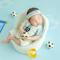 Fotografia de Bebé Bola, Futebol, Basquete, Beisebol, Tiro, Decorar, Recém-nascido, Estúdio Infantil Acessórios, Estilo Esporte - Image 2
