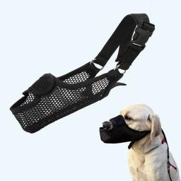 Focinho do cão respirável para cães pequenos médios grandes, malha macia ajustável, Anti-mordendo mastigação Loop, potável Pet fornecimentos - Image 2