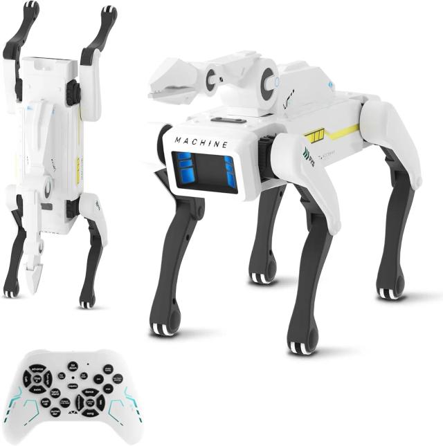 Cão Robô Inteligente RC Controle por Voz e App Programável