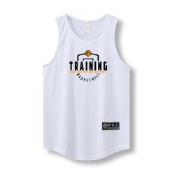 Colete com capuz de basquete masculino uniforme de tiro americano camiseta de treinamento esportes de secagem rápida solto topo sem mangas moletom corrida - Image 5